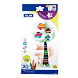 MILAN 80025 PLASTIPASTEL MUM PASTEL BOYA - 24 LÜ