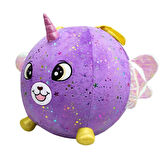 72290 Şişme Peluş Mor Köpek XXL Shiny Corns S2 -FABBATOYS