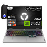 Lenovo Loq 15AHP10 Ryzen 7-250 64GB Ram 512GB SSD RTX5050 8gb 100W 15.6'' Inç Fhd 144Hz WIN11 Pro 83JG006ATREP5 + Elektropasaj Çanta
