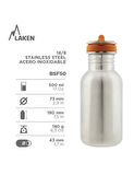 Laken  Şişe  ACERO T.FLOW 0,5L DINOS Paslanmaz Çelik