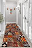 peralife halı  Dijital Baskı Yıkanabilir Kaymaz Taban Leke Tutmaz Patchwork Mutfak Halısı Salon Halısı Ve Yolluk