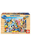 Çocuk Ahşap Puzzle 100 Parça Disney Harikalar Diyarı