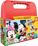 Educa 12+16+20+25 Parça Mickey Mouse Puzzle - Taşıma Çantalı