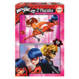 Educa Çocuk Puzzle 2x48 Parça Miraculous Ladyb 17635