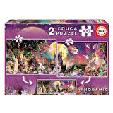 Educa Çocuk Puzzle 2X100 Triptico De Hadas FscR 19291