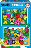 Educa 2x20 Parça Kız ve Erkek Çocuk Bay ve Bayan Puzzle - 19401
