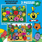 Educa 2x20 Parça Kız ve Erkek Çocuk Bay ve Bayan Puzzle - 19401