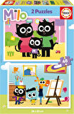 Educa 4-6 Yaş 2x48 Parça Milo Puzzle - Kız ve Erkek Çocuk Karton Puzzle