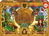 Educa 2000 Parçalı Aztek Maya Montajı Puzzle - 19565 - Aztec Mayan Montage