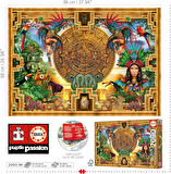 Educa 2000 Parçalı Aztek Maya Montajı Puzzle - 19565 - Aztec Mayan Montage