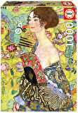 Educa 1000 Parça Yelpazeli Kadın Puzzle - Lady With A Fan Gustav Klimt - 19932