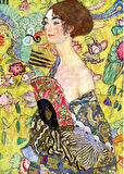 Educa 1000 Parça Yelpazeli Kadın Puzzle - Lady With A Fan Gustav Klimt - 19932