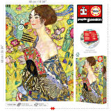 Educa 1000 Parça Yelpazeli Kadın Puzzle - Lady With A Fan Gustav Klimt - 19932