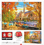 Educa 1000 Parçalık Sonbaharda Notre Dame Manzarası Puzzle - 19936