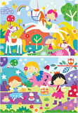 Educa 4-6 Yaş 2x48 Parça Fantazi Arkadaşlar Puzzle - Kız Çocuk Karton Puzzle