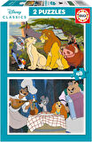 Educa 4-6 Yaş 2x48 Parça Disney Klasikleri Hayvanlar Puzzle - Erkek Çocuk Karton Puzzle