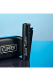 Özel Kutulu Mat Siyah Clipper Çakmak Isme Özel Kaliteli