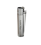 Isme Özel Clipper Çakmak Hediyelik Özel Kutulu Silver Gümüş Renk