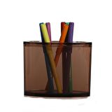 KALEMLİK KAHVERENGİ OVAL AKRİLİK  OFİS GERECİ 10X13X5CM