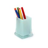 KALEMLİK BUZ MAVİ RENKLİ OFİS GERECİ 6X6X10CM 300ML