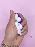 Pati Taba Squishy Kedi Pati Sıkma 7 cm Pullu Pati Sukuşi - Mor