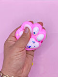 Pati Taba Squishy Kedi Pati Sıkma 7 cm Pullu Pati Sukuşi - Pembe