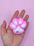 Pati Taba Squishy Kedi Pati Sıkma 7 cm Pullu Pati Sukuşi - Pembe