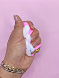 Pati Taba Squishy Kedi Pati Sıkma 7 cm Pullu Pati Sukuşi - Pembe