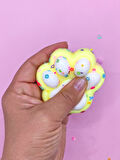 Pati Taba Squishy Kedi Pati Sıkma 7 cm Pullu Pati Sukuşi - Sarı