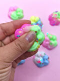 Mini Pati Taba Squishy Kedi Pati Sıkma 3,5 cm Pullu Pati Sukuşi - 4 adet
