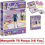 Manyetik Barbie Kariyer Kıyafet Giydirme Oyun Seti - Eğlenceli Magnet Career Elbise Giydirme Oyunu