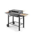 The Favilla Grillchi Standlı Yükseklik Ayarlı Çift Izgara Barbekü Mangal