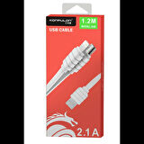 Konfulon S56 2in1 (Lightning-Micro USB) Kablo 1.2M 2.1A