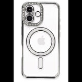 Newface iPhone 16 Plus Kılıf Joke Simli Magneticsafe Kılıf