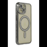 Newface iPhone 15 Kılıf Joke Simli Magneticsafe Kılıf