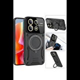 Newface Xiaomi Redmi Note 13 Pro 5G Kılıf Joy Lens Standlı Kapak
