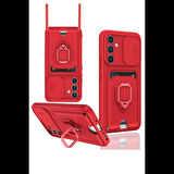 Newface Samsung Uyumlu Galaxy A36 Kılıf Zuma Kartvizitli Yüzüklü Silikon