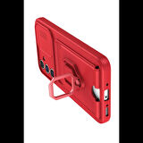 Newface Samsung Uyumlu Galaxy A36 Kılıf Zuma Kartvizitli Yüzüklü Silikon