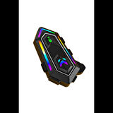 Karler Bass KRM2 RGB Motosiklet Sürücüleri İçin IPX6 Su Geçirmez Özellikli Kablosuz Bluetooth Kulaklık - Siyah