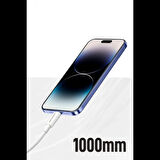 Konfulon DC79 1M 3A USB to Lightning Hızlı Şarj Kablo - Beyaz