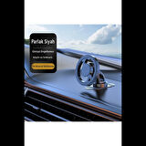 Newface Q38 Ayarlanabilir Yapışkanlı Manyetik Magsafe Araç Tutucu - Siyah