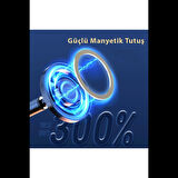 Newface Q38 Ayarlanabilir Yapışkanlı Manyetik Magsafe Araç Tutucu - Siyah