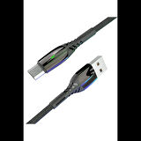 Konfulon S91 Ledli Micro USB Kablo 1M 2.4A - Siyah