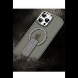 Newface iPhone 14 Pro Max Tork Magsafe Standlı Kapak - Lila