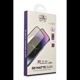 Newface iPhone 13 Pro Max Bilvis 3D Mat Cam Ekran Koruyucu