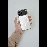 Newface iPhone 17 Pro Kılıf Magneticsafe Şeffaf Silikon - Şeffaf
