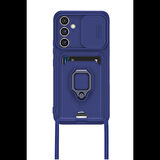 Newface Samsung Uyumlu Galaxy A36 Kılıf Zuma Kartvizitli Yüzüklü Silikon