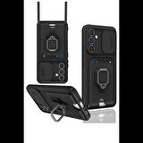 Newface Samsung Uyumlu Galaxy A56 Kılıf Zuma Kartvizitli Yüzüklü Silikon