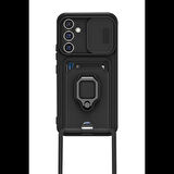 Newface Samsung Uyumlu Galaxy A56 Kılıf Zuma Kartvizitli Yüzüklü Silikon