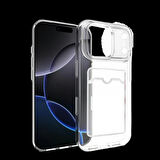 Joy Tekno Apple iPhone 17 Pro Max Kart Şeffaf Silikon - Şeffaf